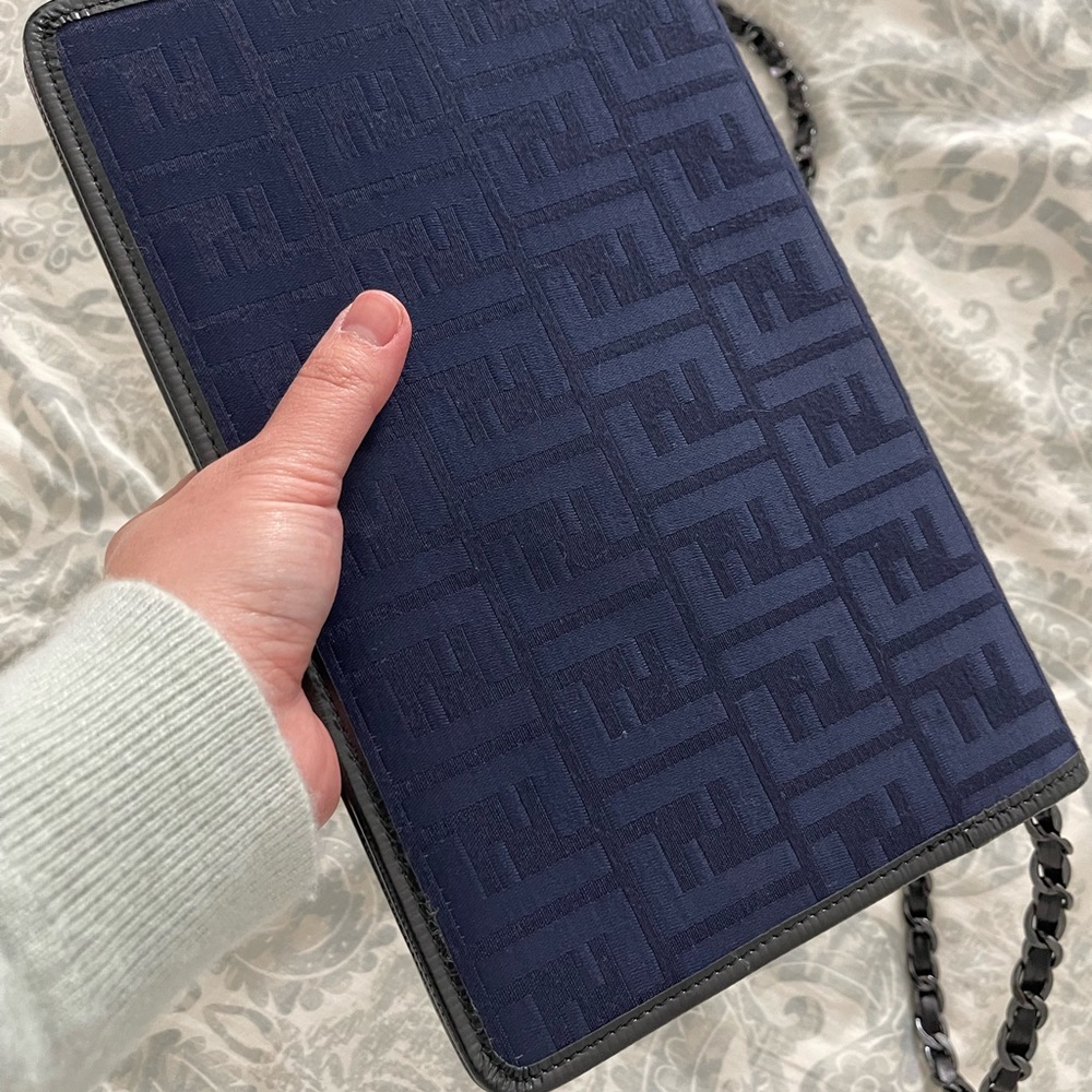 Fendi Navy Blue Clutch - Picture 7 of 7